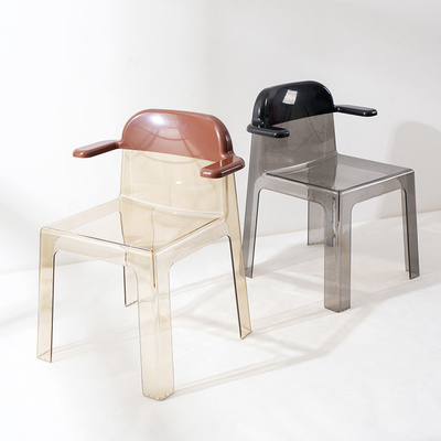 Clear Acrylic Dining Chair for Hotels and Banquets 60.5x55x76cm