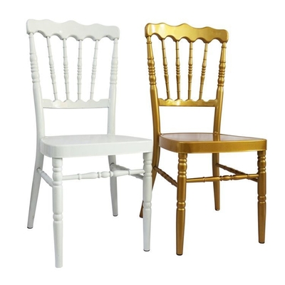 Gold Iron Banquet Chair Stackable for Outdoor Events 40x42x92cm