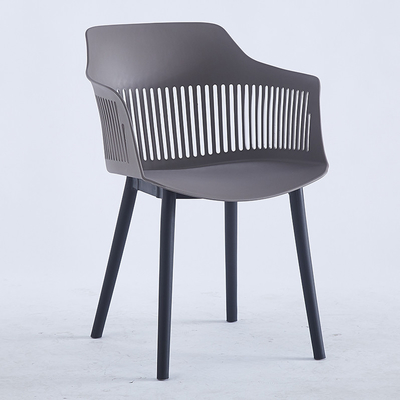 Contemporary Grey Plastic Dining Chairs for Home and Office