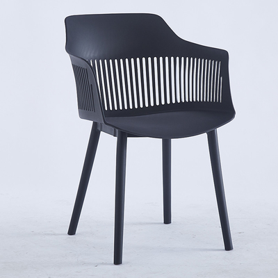 Contemporary Grey Plastic Dining Chairs for Home and Office