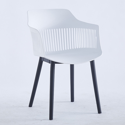 Contemporary Grey Plastic Dining Chairs for Home and Office