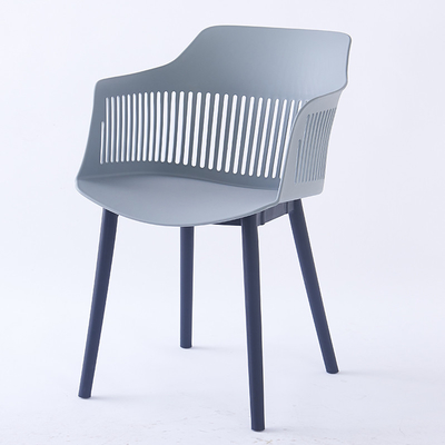 Contemporary Grey Plastic Dining Chairs for Home and Office