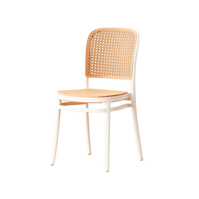 Modern Plastic Dining Chair - Rattan Style for Home and Commercial Use