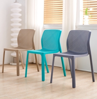 Modern Stackable PP Plastic Dining Chair 48x58x83.5cm