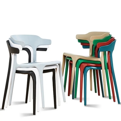 Adjustable Stackable PP Plastic Dining Chairs OEM
