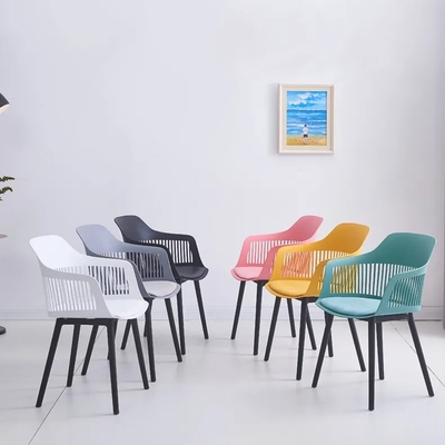 Modern Plastic Dining Chair for Kitchen Living Room Hotel