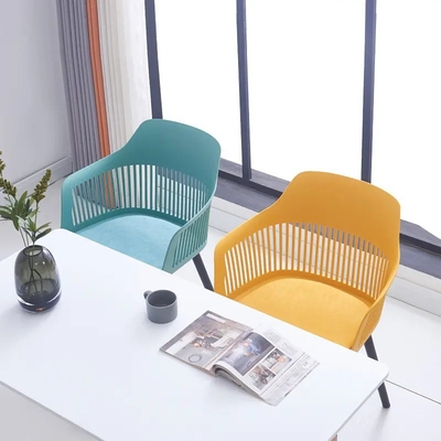Modern Plastic Dining Chair for Kitchen Living Room Hotel