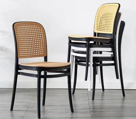 Modern Plastic Wicker Dining Chair for Hotel and Home