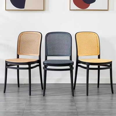 Modern Plastic Wicker Dining Chair for Hotel and Home