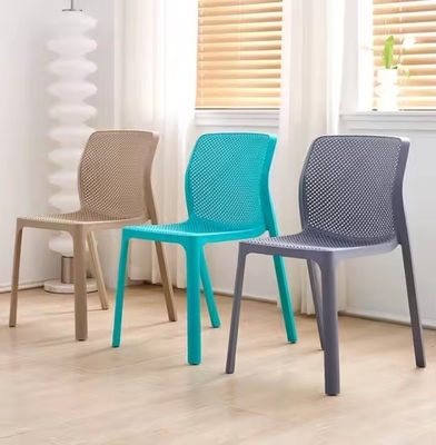 Heavy Duty PP Plastic Stackable Dining Chair 48x58x83.5cm