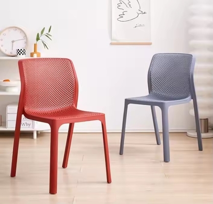 Heavy Duty PP Plastic Stackable Dining Chair 48x58x83.5cm