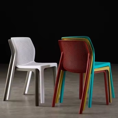 Heavy Duty PP Plastic Stackable Dining Chair 48x58x83.5cm