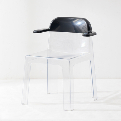 Clear Acrylic Dining Chair for Hotels and Banquets 60.5x55x76cm