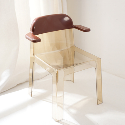 Clear Acrylic Dining Chair for Hotels and Banquets 60.5x55x76cm