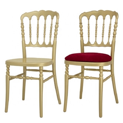 Golden Stackable Banquet Chairs for Hotels and Restaurants