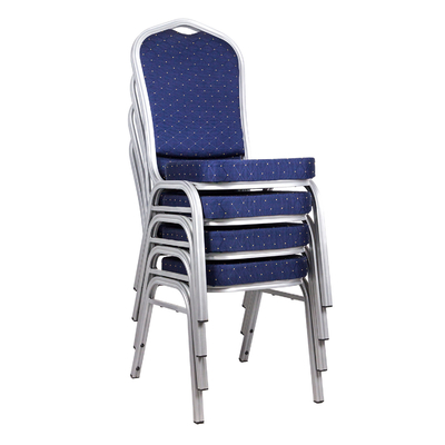 22kg Blue Fabric Banquet Chair for Hotels and Restaurants