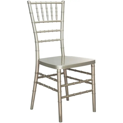 White Plastic Chiavari Banquet Chair Hotel Furniture 41x38x90cm