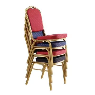 Stackable Metal Banquet Chair for Hotels Restaurants 5kg