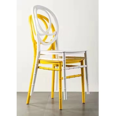 Stackable Gold White Chiavari Banquet Chairs for Hotel Events