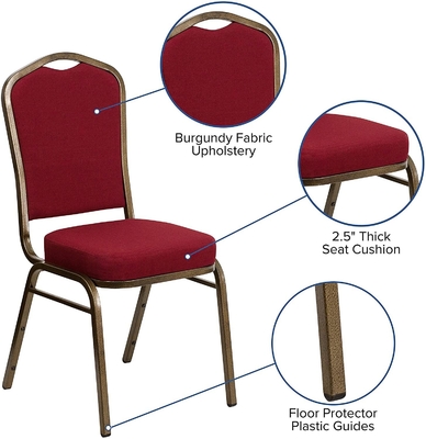 Gold Metal Stackable Banquet Chair for Hotel Wedding