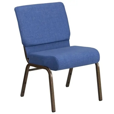 21" Stacking Church Chairs with 10CM Cushion Metal Frame