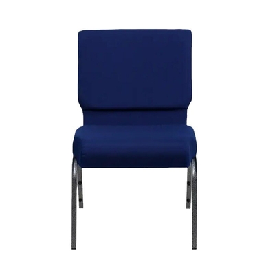 Commercial Stacking Church Chairs Metal Frame Padded Theater Seating