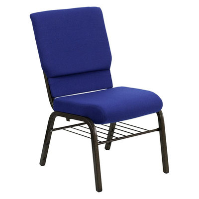 Stackable Metal Church Chairs with Sponge Padding for Auditoriums