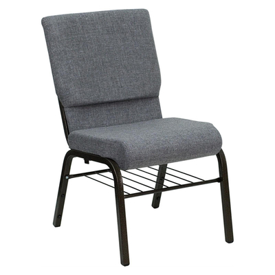 Stackable Metal Church Chairs with Sponge Padding for Auditoriums