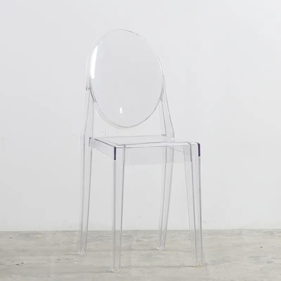 Nordic Polypropylene Acrylic Chiavari Chair Black Hotel Furniture