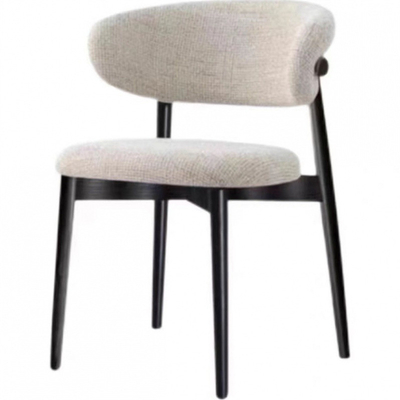 Modern Velvet Dining Chair with Metal Legs