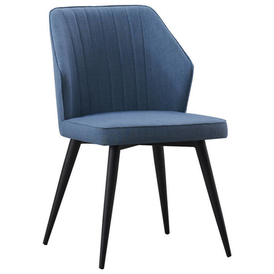 Modern Grey Synthetic Leather Dining Chair for Cafe Restaurant