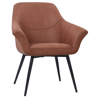 Modern PU Leather Dining Chair with Metal Legs