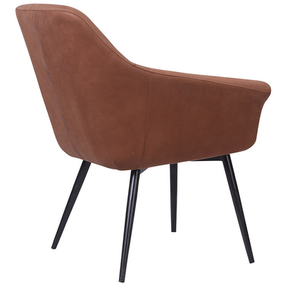 Modern PU Leather Dining Chair with Metal Legs