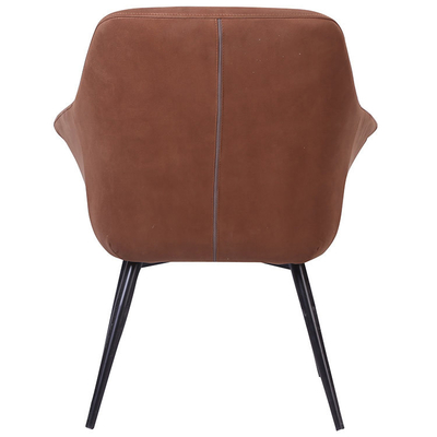 Modern PU Leather Dining Chair with Metal Legs