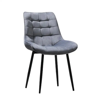 ベルベット張りダイニングチェア 48x48x84cm 洗えるファブリック