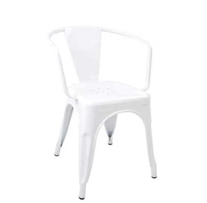 Adjustable Metal Dining Chairs Modern Stackable Design