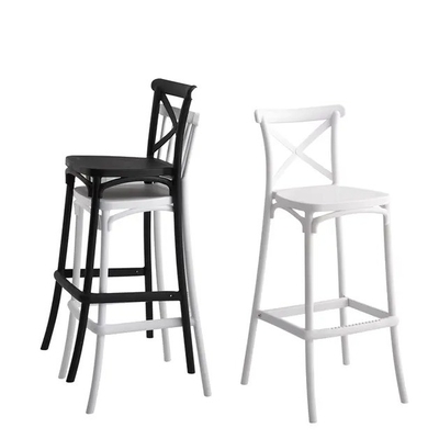 Stackable PP Plastic Bar Stools for Commercial and Outdoor Use