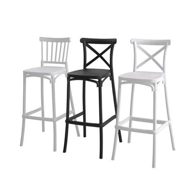 Stackable PP Plastic Bar Stools for Commercial and Outdoor Use