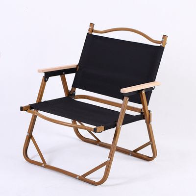 Wooden Frame Oxford Cloth Folding Camping Chair
