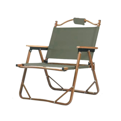 Outdoor Camping Chair Foldable Metal Oxford Fabric 136kg Capacity