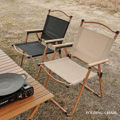 Jinyang Portable Folding Camping Chair with Armrest - 600D Oxford