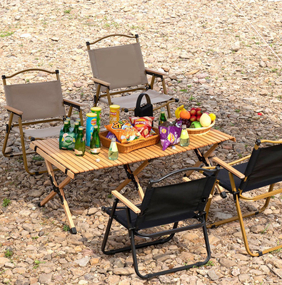 Jinyang Portable Folding Camping Chair with Armrest - 600D Oxford